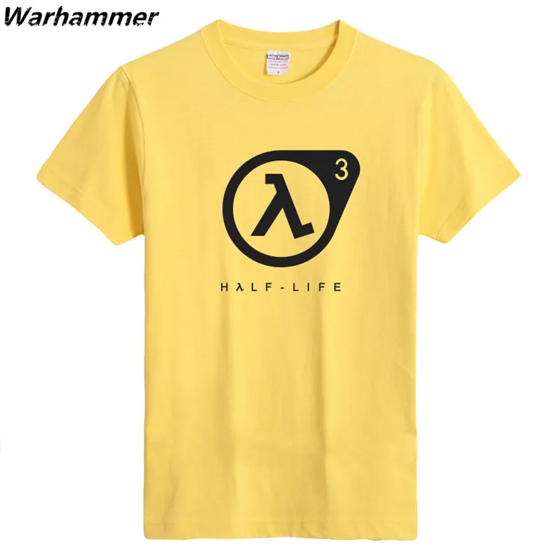 Half life Вентиляторы футболка Для мужчин игры с короткими руками Homme 6.2 унц. тяжелый