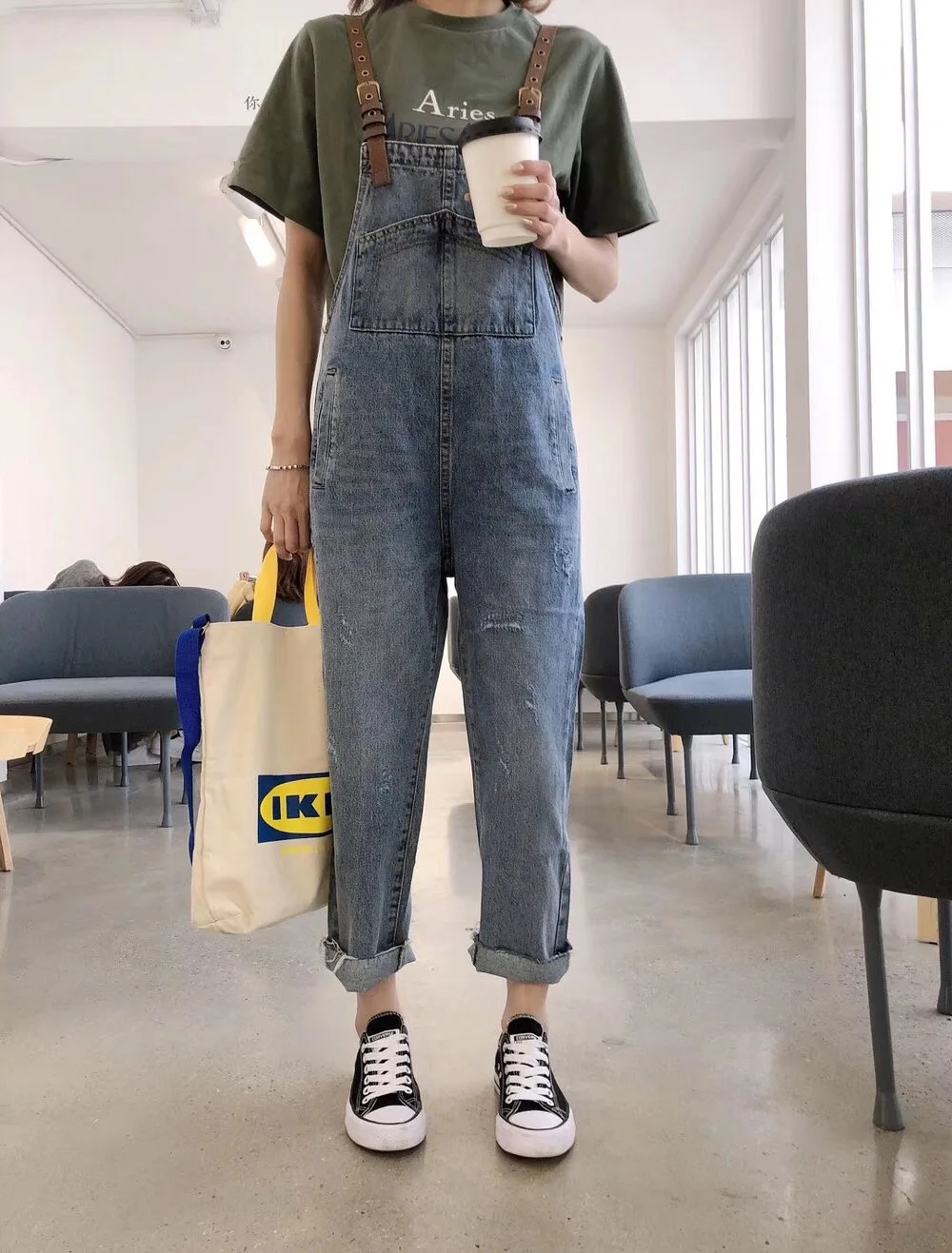 S XL 2 цвета осень 2019 г. кожаный ремень Лоскутная Женская джинсовые костюмы