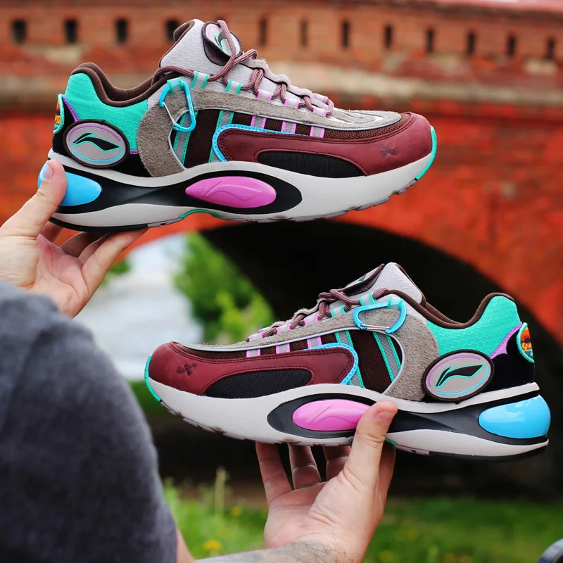 Li-Ning FW мужские кроссовки V8 с подушкой для бега PROBAR LOC с поддержкой подкладки CLOUD LITE спортивная обувь для отдыха кроссовки ARHP189 XYP886
