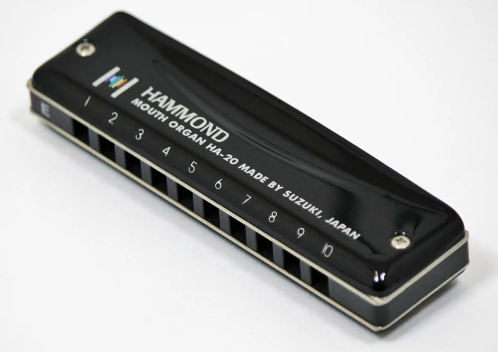 Оригинальная диатоновая гармоника Suzuki HA-20 Promaster Hammond Professional 10-Hole/HA20 Bluetooth Harp Ключ C |