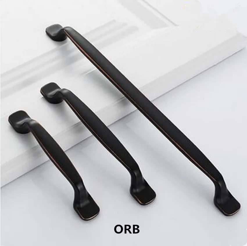 Ручка для шкафа 256 мм в стиле ретро бронзовая дверная ручка большого размера 5