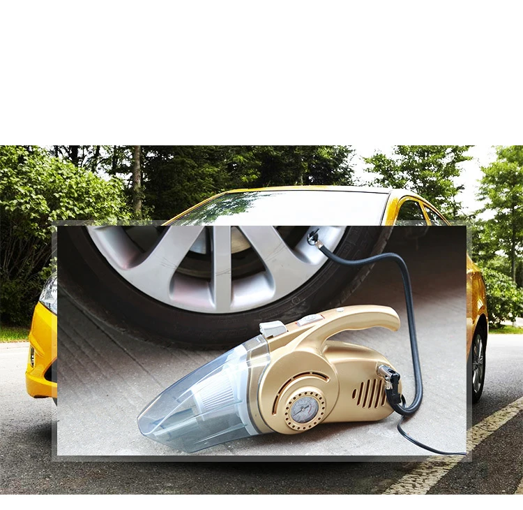 

Multifunctional 12V 120w Vacuum Cleaner For Car And Home 4 in 1 Car Vacuum Cleaner Wet Dry High Power 14.76Feet(4.5M) Power Co