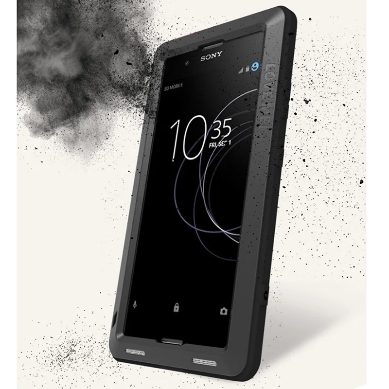 Чехол LOVE MEI для SONY Xperia XA Plus Алюминиевый металлический Гибридный противоударный