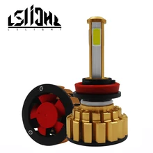 LSlight светодиодные фары H7 H4 H11 9005 9006 HB2 HB3 HB4 лампы Phare Ampoule 60 Вт 6000 К 12