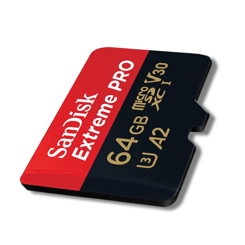 Двойной Флеш-накопитель SanDisk Micro SD, карта памяти, 64 ГБ 128 256GB MicroSD Max 170 МБ/с. Extreme PRO microSDXC UHS-I карты памяти, бесплатный адаптер