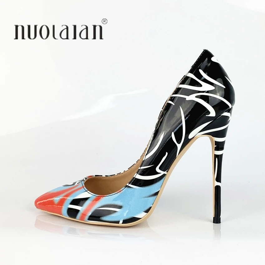 Женские туфли лодочки из лакированной кожи с острым носком|Женские туфли| |