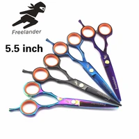 5 5 inch color hairdressing scissors comb and hair scissors case professional hairdressing scissors