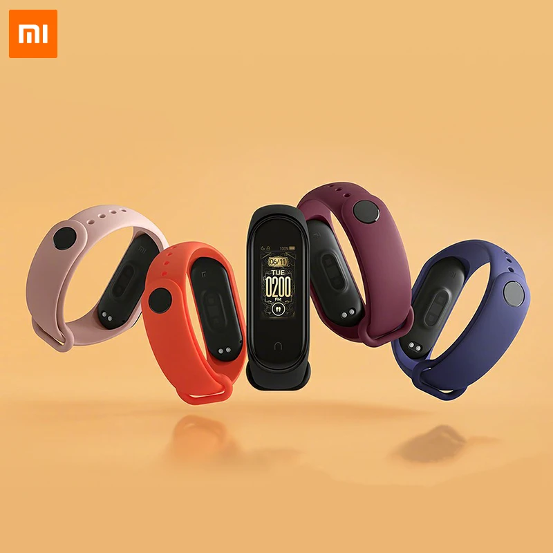 Смарт-браслет Xiaomi Mi Band 4 50 м водостойкость закаленное стекло 2.5D цветной экран