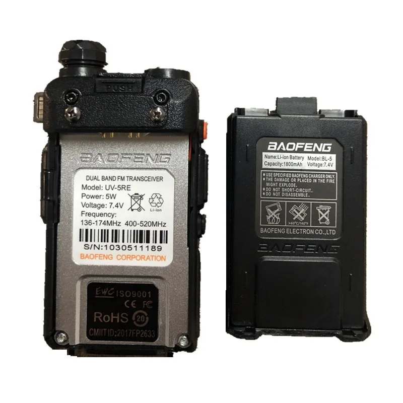 BAOFENG UV-5RE портативная рация радио Amador UHF VHF морская Портативная радиостанция HF трансивер сканер UV 5R Woki Toki