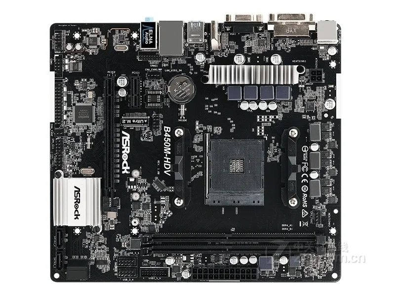 Полностью новая материнская плата Asrock B450M-HDV 32G DDR4 AMD B450 Socket AM4 VGA HDMI DVI USB2.0 3,0