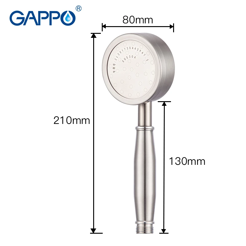 GAPPO насадка для душа опрыскиватель ручной держатель из нержавеющей стали Спа под