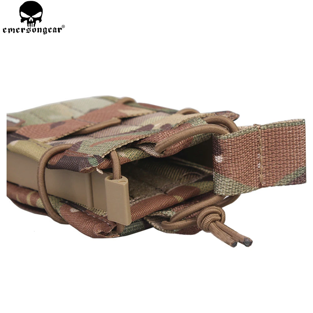 Emersongear одиночный блок подсумок Военная Униформа Молл Чехол вертикальный Интимные аксессуары для M4/m14/AK/G3/g36 горец em6345