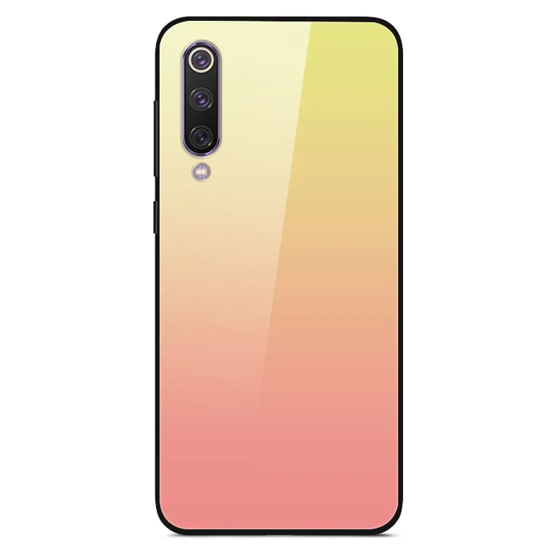 Для Xiaomi mi 9 mi 9 SE чехол из закаленного стекла жесткий чехол для телефона для Xiao mi Xiomi mi 9 SE mi 9 T mi 9 T Pro TPU бампер чехол s - Цвет: 35