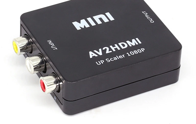 1080P AV RCA к HDMI Совместимость AV2HDMI мини видео из в compatibl конвертер преобразователь