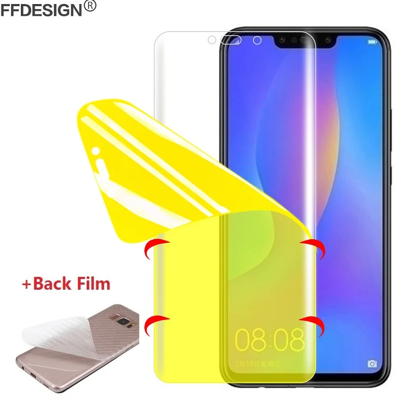Полностью клеевая нано защитная пленка для Huawei Nova 4 2 Plus Nove 3 3i 3e (не закаленное