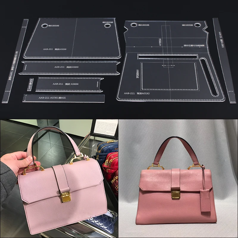 Дамы ручной работы Кожа DIY акриловая Прочная Версия формы пакет органа плечо