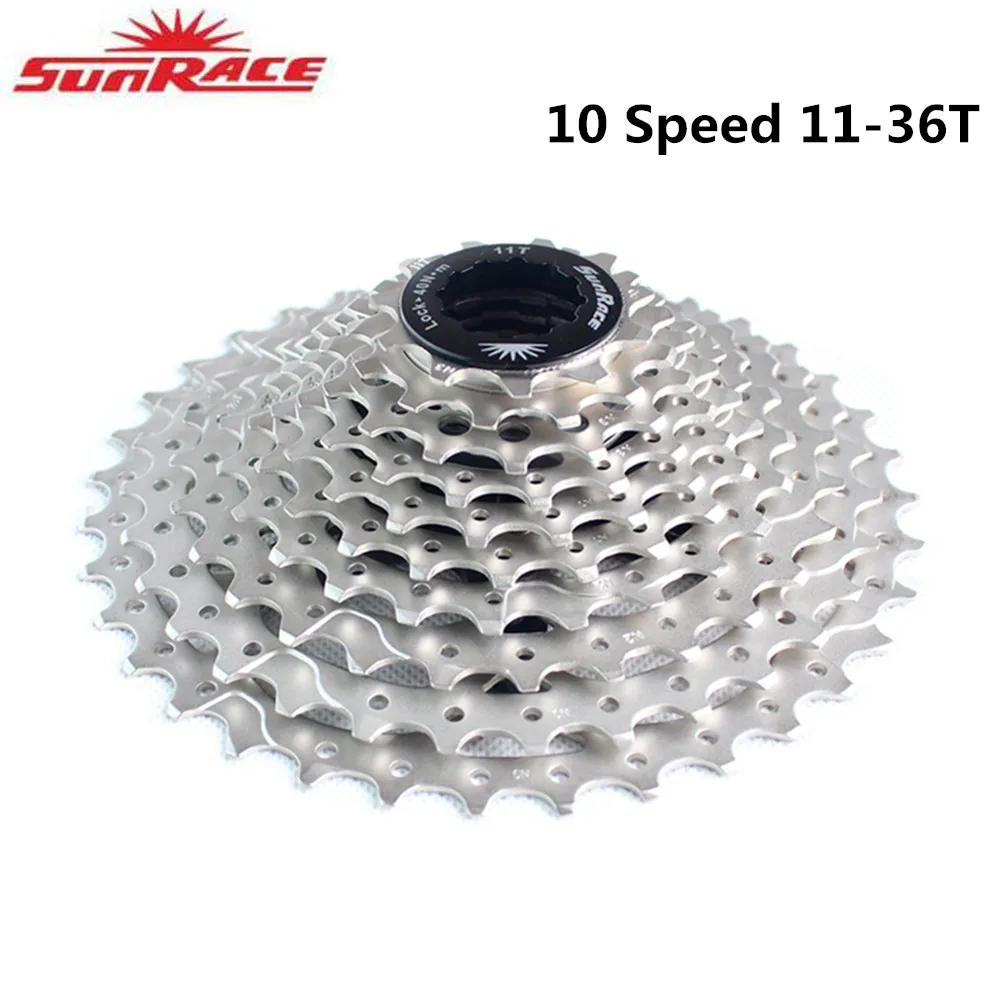 Sunracing MTB кассета 10 скоростей горный велосипедный маховик 10s 11-36T велосипедная