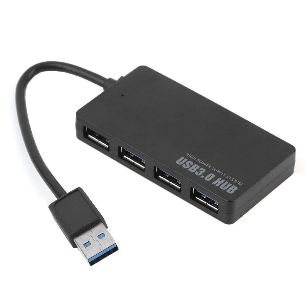 4 портовый USB3.0 концентратор 5 Гбит/с Портативный компактный USB разветвитель