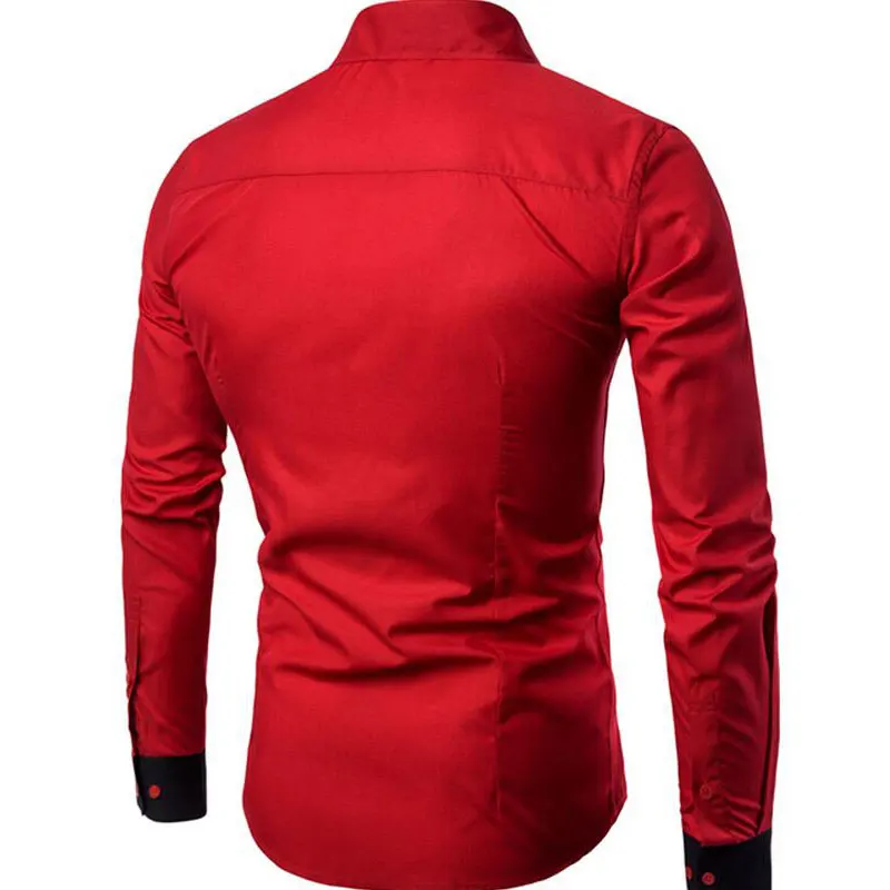 Новинка осенне зимняя Хлопковая мужская рубашка высокого качества модная черная