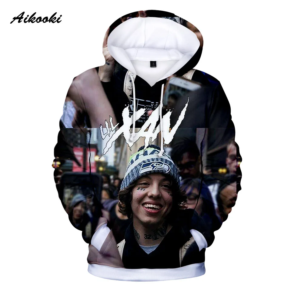 Lil xan xanarchia 3D толстовки для мужчин с принтом Harajuku Досуг Дамы Зима Осень вентиляторы
