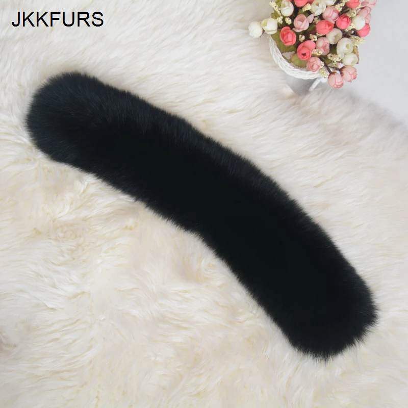JKKFURS Магнитный воротник из 2019 натурального Лисьего меха женский модный стиль