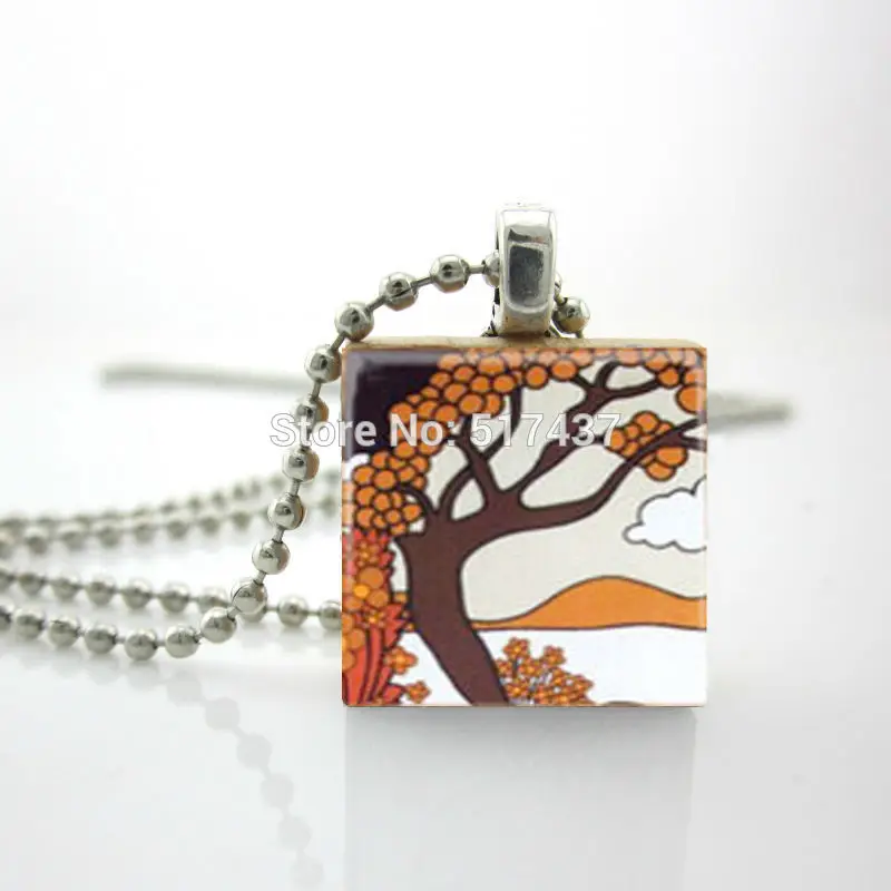 Новинка 2015 секрет ожерелье с изображением острова царапают плитки кулоны