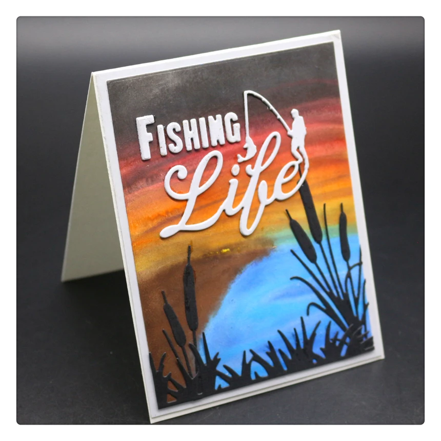 YINISE скрапбукинга металлические режущие штампы для трафареты рыболовные