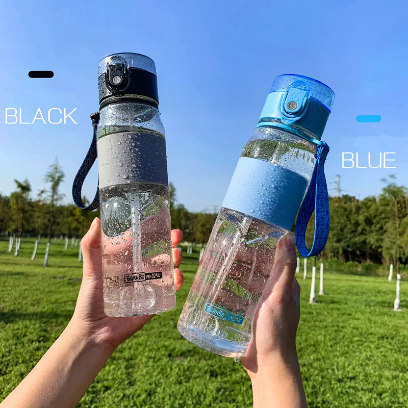 

Sports Water Bottle with Leak Proof Flip Top Lid - Eco Friendly & BPA Free Tritan Outdoor Straw Shaker Bottles for Gym Sports