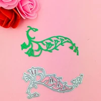 a row of flowers die cutting dies scrapbooking embossing folder suit for sizzix fustella big shot cutting machine luhongparty