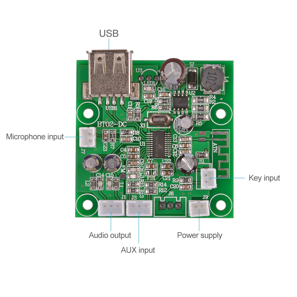 AIYIMA MP3 аудио декодер плата DAC Bluetooth приемник автомобильный модуль усилитель