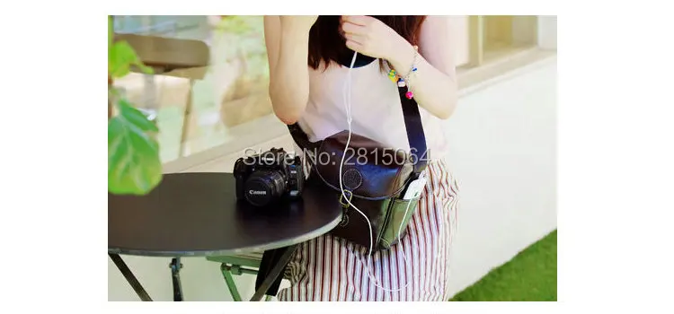 PU сумка для камеры чехол для камеры DSLR SLR Nikon Canon sony Fuji Pentax samsung Leica Olympus RU