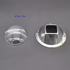 44 мм оптические светодиодные стеклянные линзы 120 градусов + квадратный рефлекторный Коллиматор для светодиодов высокой мощности 10 Вт