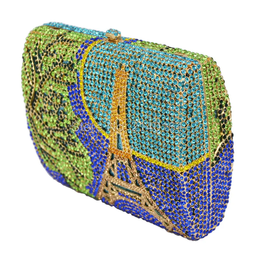 Элегантная ценная Роскошная вечерняя сумочка с кристаллами и стразами для