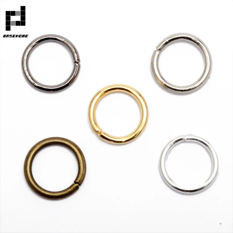 

200pcs/lot 4/6/8/10mm Open Jump Rings Bronze/Gunblack/Gold/Silver/Rhodium plated Link Loops for DIY Jewelry Connector Making