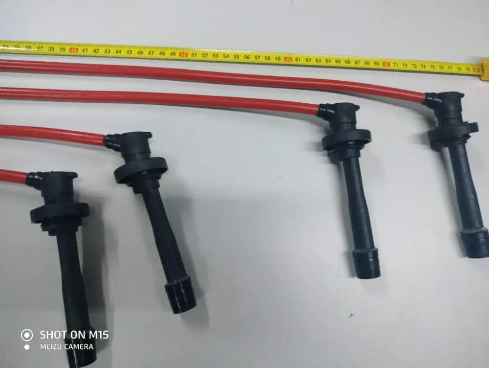 Гоночный Провод Свечи зажигания 10,2 мм для 1988-2000 SOHC HONDA CIVIC D15/D16 синий/красный