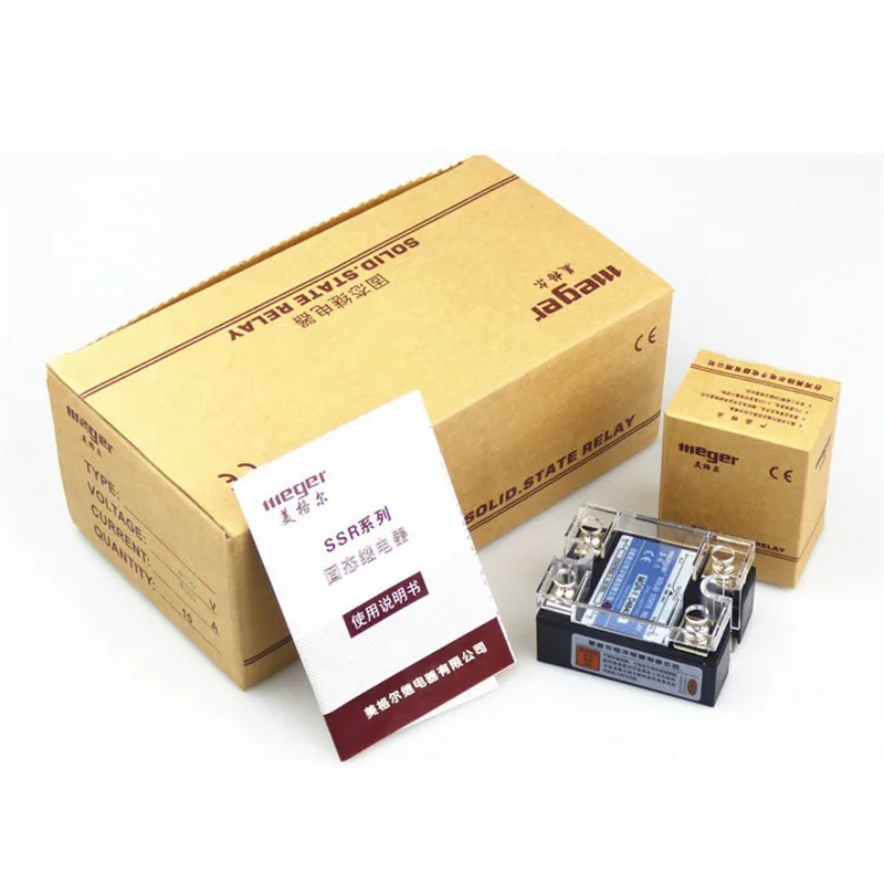 

40A SSR, вход 3-32VDC выход 24-480VAC Однофазное твердотельное реле MGR-1 D4840