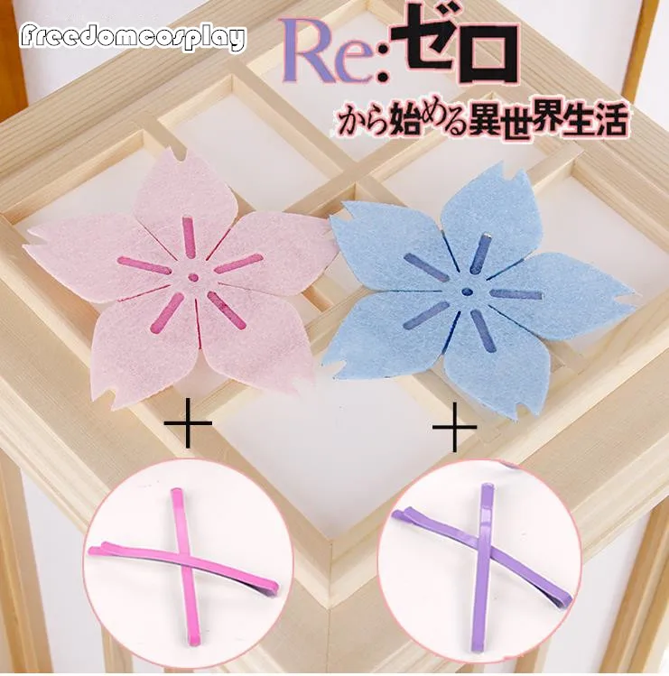 Бесплатная доставка шпилька для волос из нетканого материала косплея Rem Re zero