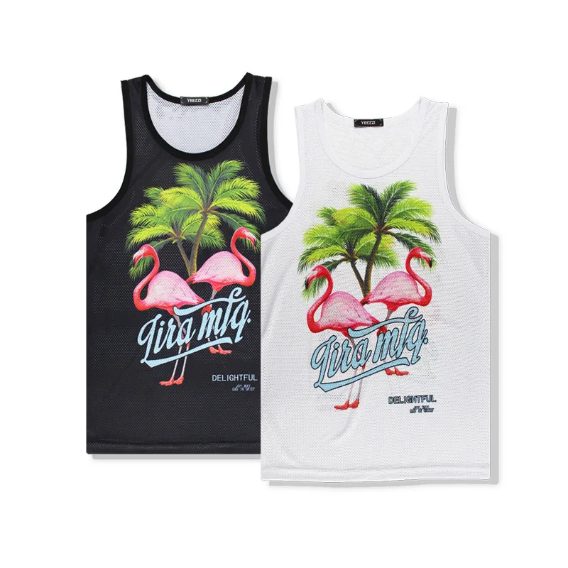 2019 Print Hawaiian летние пляжные Стиль без рукавов Топ + шорты Для Мужчин's Комплект из 2