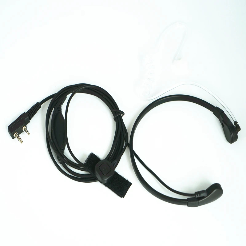 2 Pin PPT Baofeng в гарнитуру микрофон горла для УФ 5R BF-888S Kenwood радио аксессуары иди и
