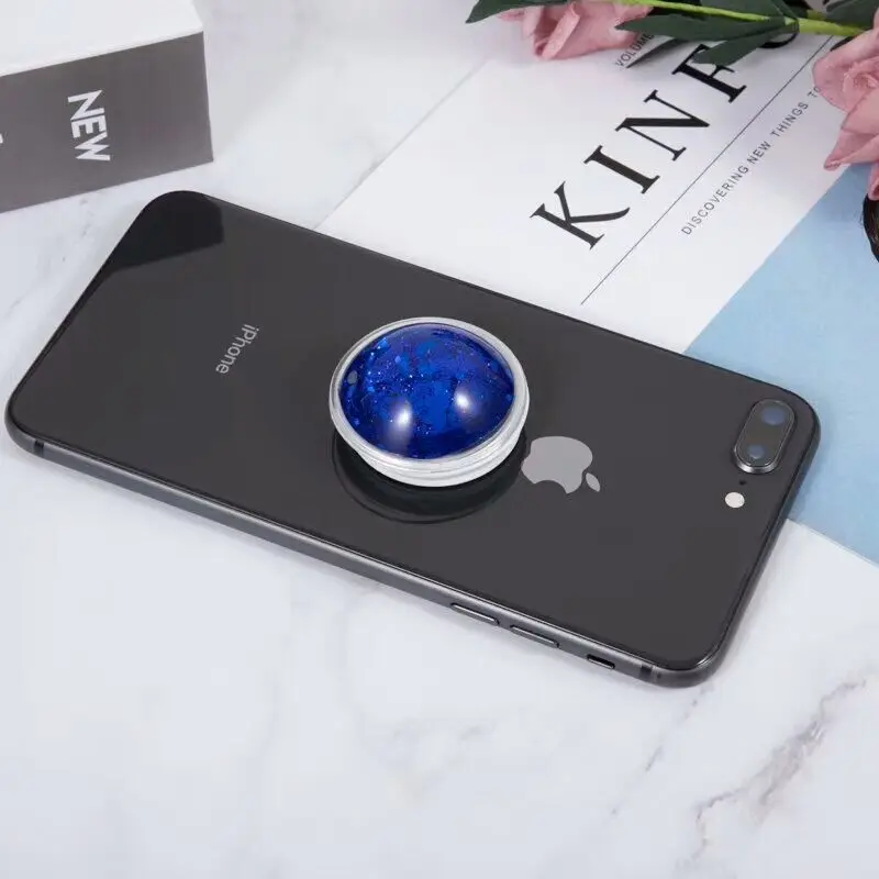 as the picture shows Держатель для телефона с 3D зыбучим песком, цветной Жидкий блеск, поддержка для iPhone, держатель для телефона, кольцо для смартфона, кольцо для телефона - Цвет: as the picture shows