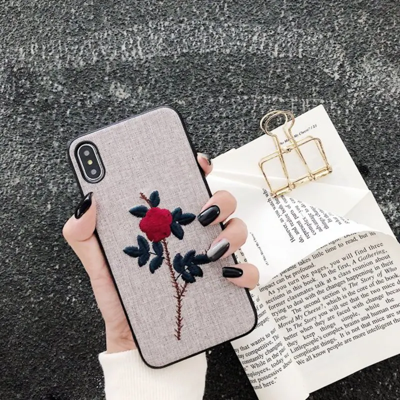 В стиле ретро обувь с вышитым 3D роза цветок чехол для телефона huawei P30 P20 Коврики 20