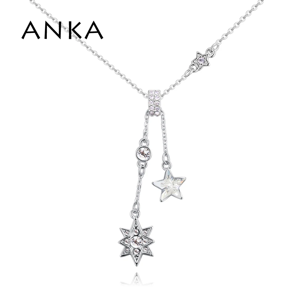 

ANKA fashion Pentagram Crystal Chokers Necklace Valentine's Day Gift for Women Main Stone Crystals from Austria #129575