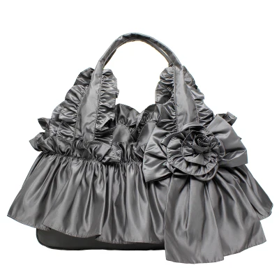 Весенне-летняя модная повседневная женская сумка на плечо с кружевным бантом |