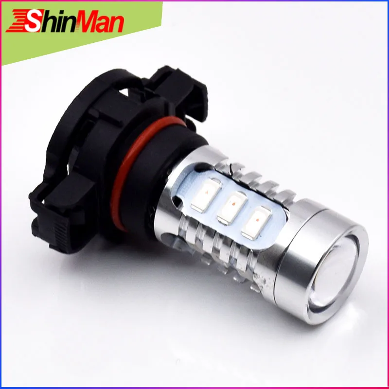 ShinMan высокой мощности для samsung 5730 чип светодиодный 5202 PSY24W S19W H16 светодиодный лампы для мотоцикла поворотники светодиодный фары дальнего света
