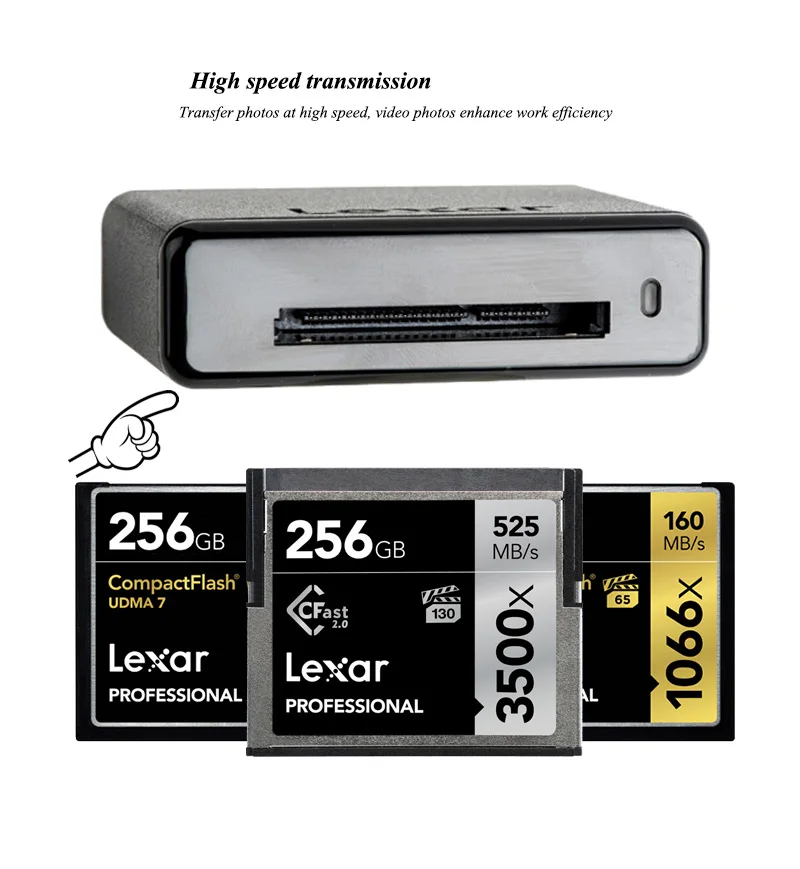 Lexar оригинальная распродажа ограниченная по времени карта Usb считыватель Lexar рабочий процесс CR1 устройство считывания SF карт Высокоскоростной Usb 3,0 профессиональный