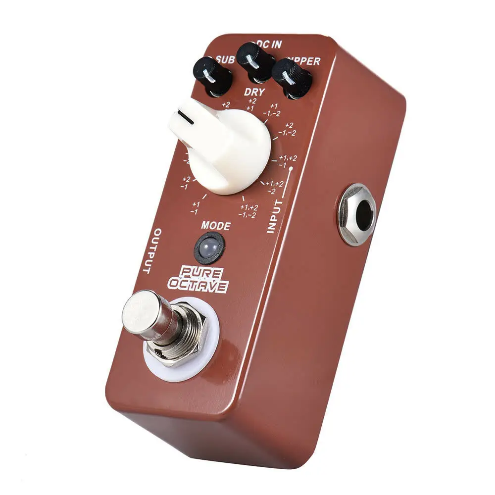MOOER PURE OCTAVE Mini Octave Guitar Effect Pedal 11 Octave Modes True Bypass Full Metal Shell enlarge