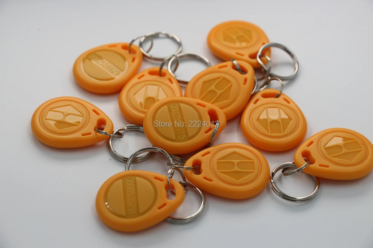 125 кГц EM4100 TK4100 Бесконтактный RFID ID маркер брелок для ключей Брелоки контроля