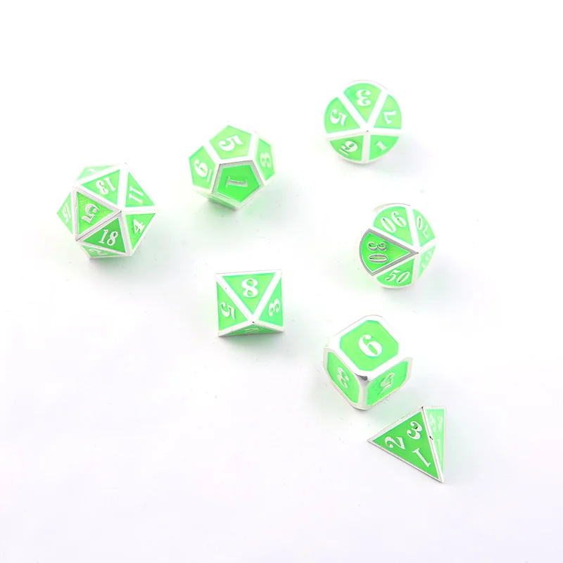 Игральные кости DND металлический Rpg набор многогранные D20 10 8 12 интересные
