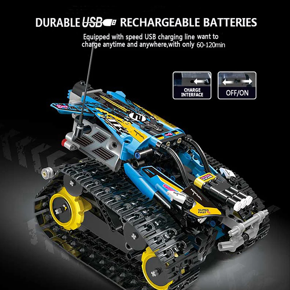Высокое качество rc Танк 2,4 ГГц RC строительные блоки автомобиль DIY строительный набор игрушка DIY rc Танк RC трюк автомобиль приложение пульт дистанционного управления Датчик