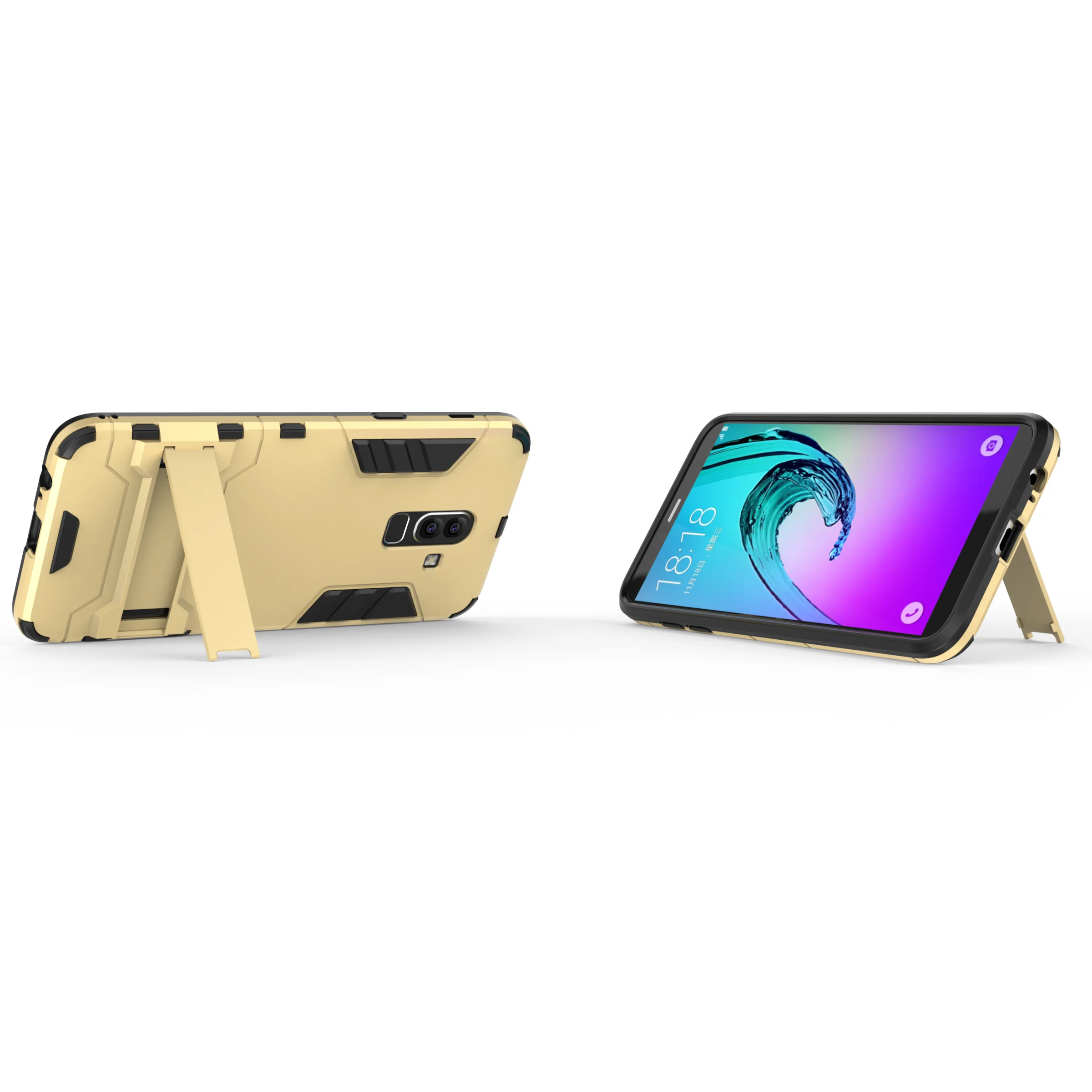 Гибридный чехол накладка из поликарбоната и термополиуретана для Samsung Galaxy J1 J2 Core